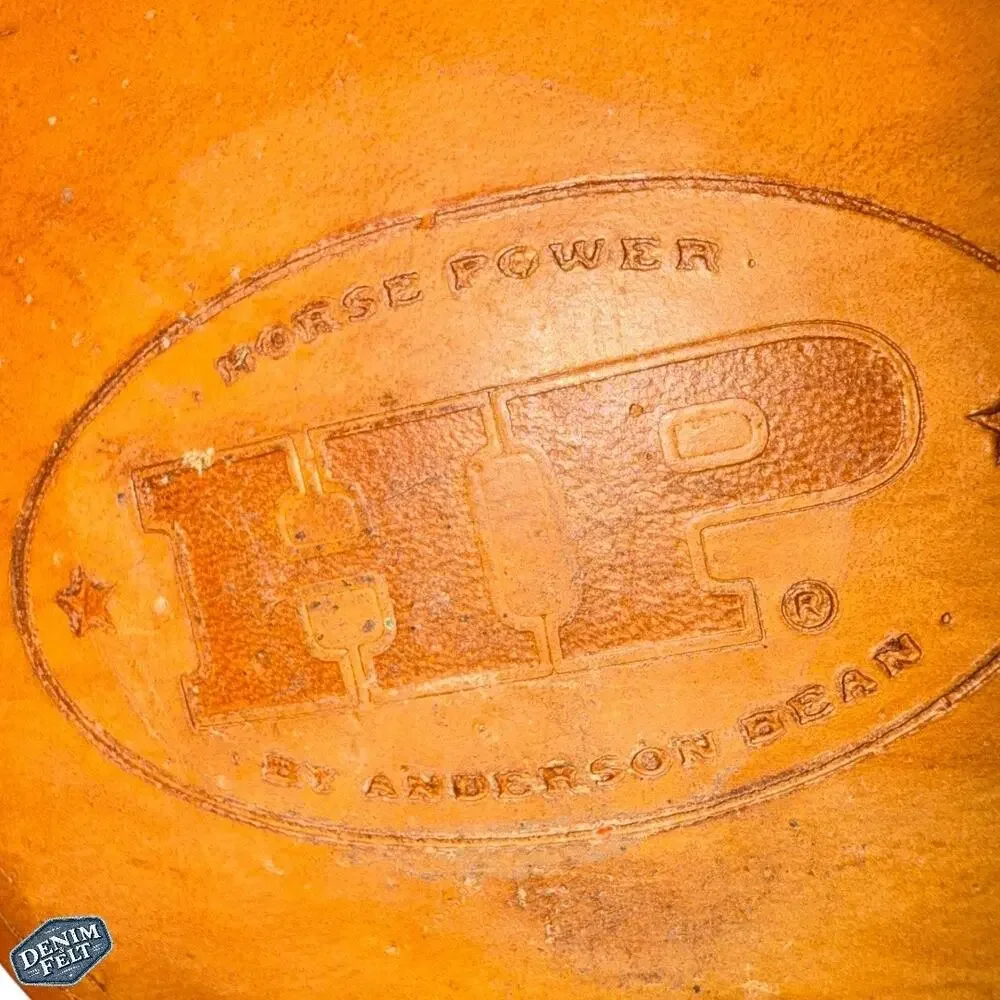 Anderson‎ Bean Horse Power Brown/Blue Square Toe Rewind to 89 Cowboy Boots X1006